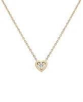 Audrey by Aurate Diamond Heart 18" Pendant Necklace (1/10 ct. t.w.) in Gold Vermeil, Created for Macy's