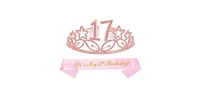 Meant2tobe 17th Birthday Sash and Tiara for Girls