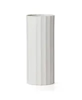 Lenox French Perle Scallop Cylinder Vase, Medium