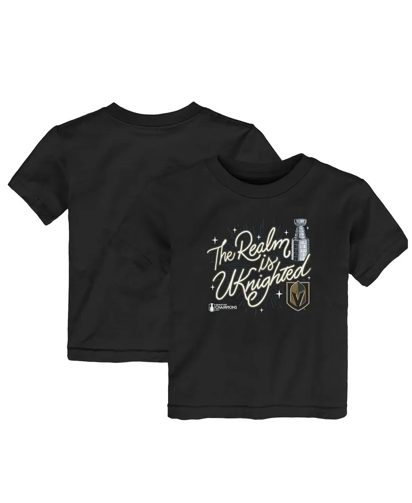 Toddler Boys and Girls Fanatics Black Vegas Golden Knights 2023 Stanley Cup Champions Celebration T-shirt