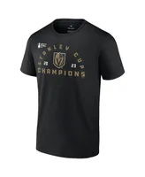 Men's Fanatics Black Vegas Golden Knights 2023 Stanley Cup Champions Jersey Roster T-shirt