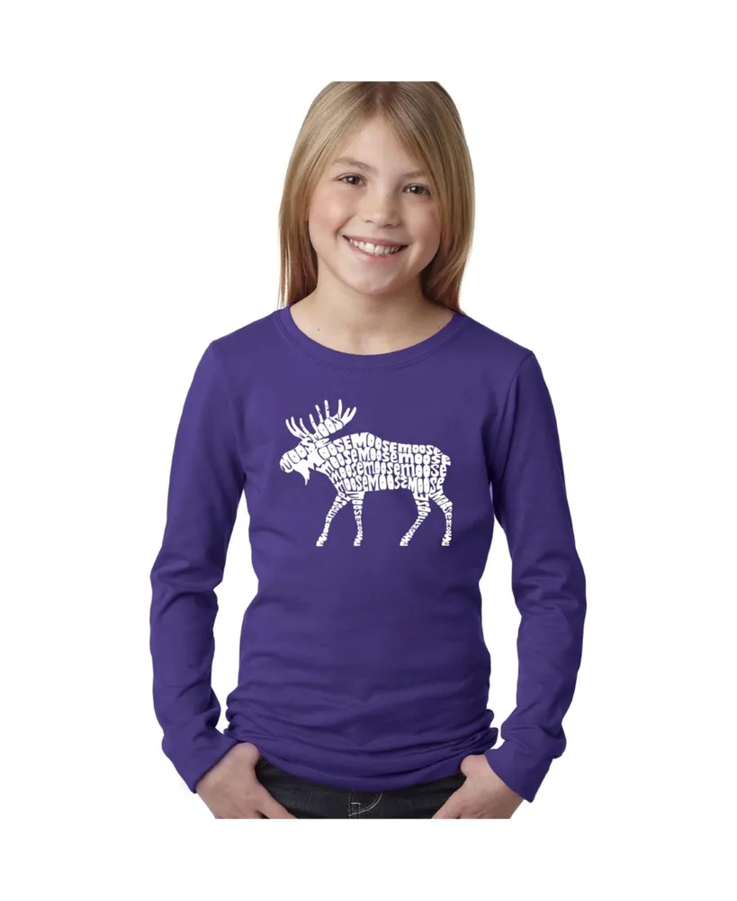 La Pop Art Girls Word Long Sleeve - Moose