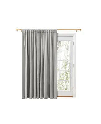 Ricardo Grand Pointe Rod Pocket Patio Curtain Panel w/Back Tabs & Wand 110"W x 84"L