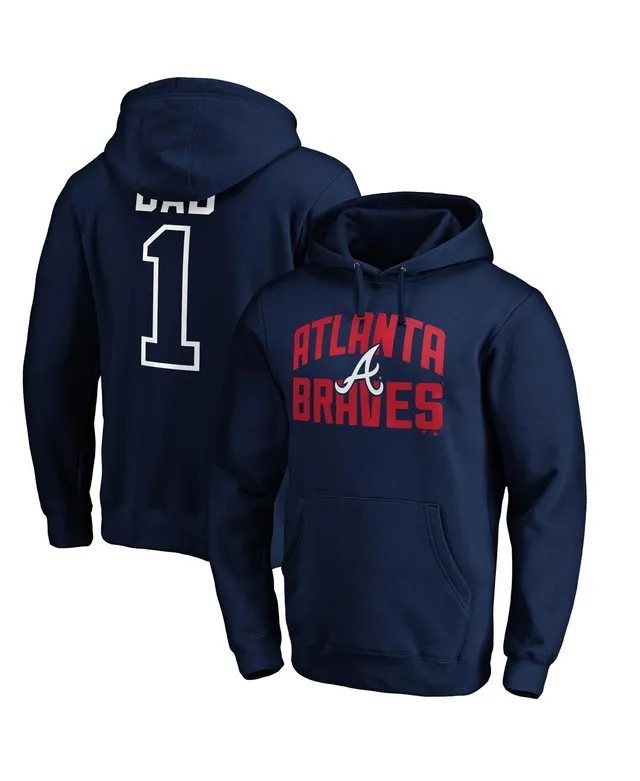 Men's Fanatics Branded Navy Atlanta Braves Extra Innings Pullover Hoodie