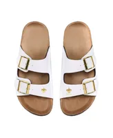 Women's Foco New Orleans Saints Double-Buckle Sandals