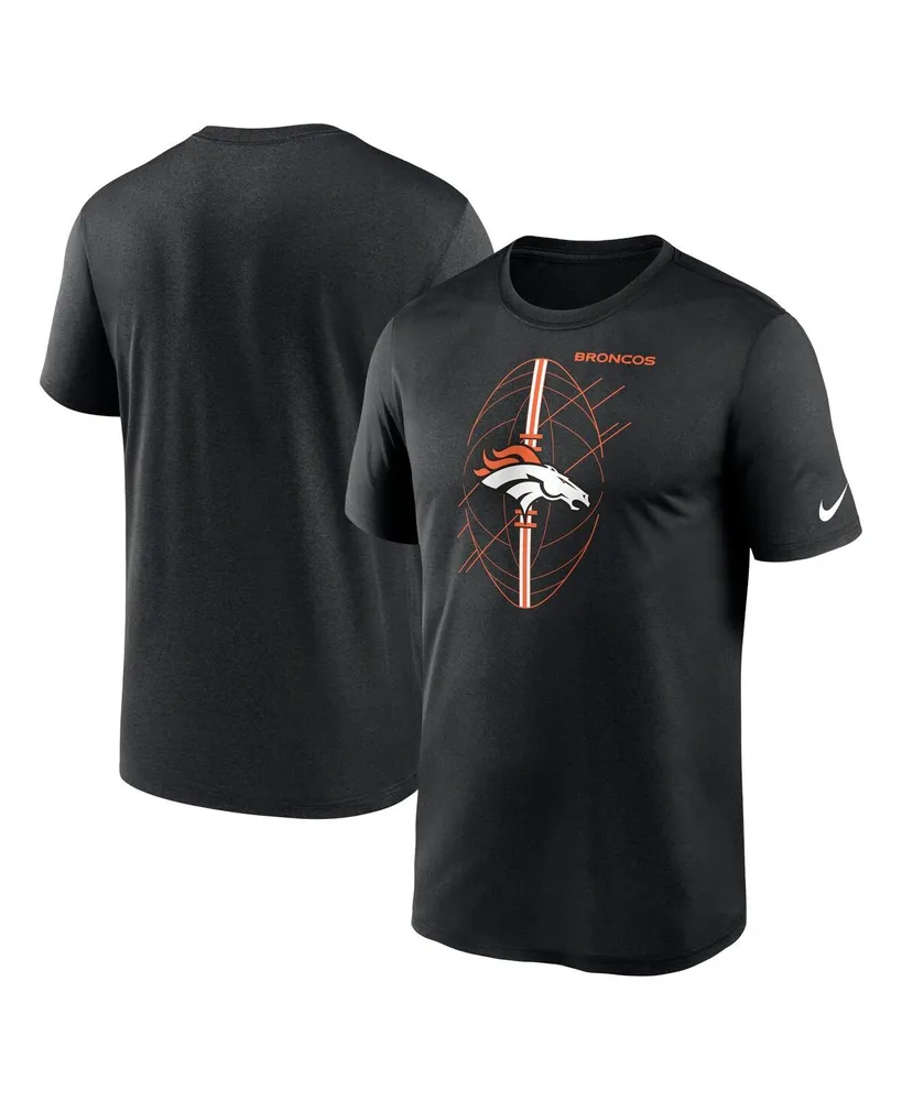 Men's Nike Orange Denver Broncos Legend Wordmark Performance T-Shirt Size: Medium