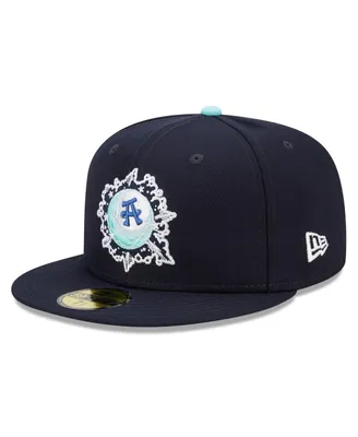 Men's New Era Navy Asheville Tourists Marvel x Minor League 59FIFTY Fitted Hat
