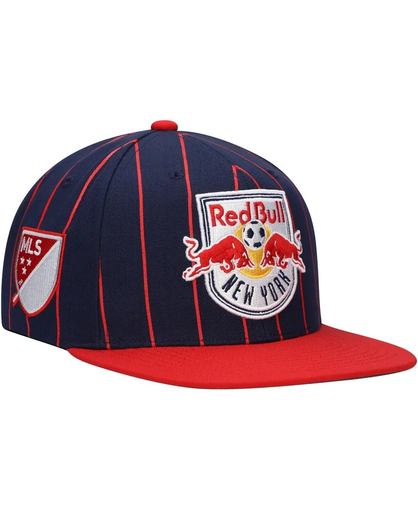 Men's Mitchell & Ness Navy New York Red Bulls Team Pin Snapback Hat