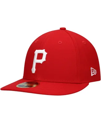Men's New Era Scarlet Pittsburgh Pirates Low Profile 59FIFTY Fitted Hat