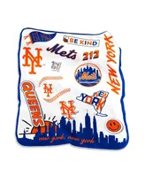 New York Mets 50'' x 60'' Native Raschel Plush Throw Blanket