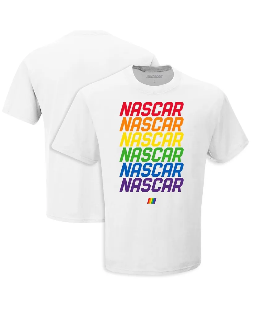 Men's Checkered Flag Sports White Nascar Repeat T-shirt