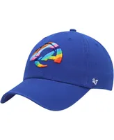 Men's '47 Brand Royal Los Angeles Rams Pride Clean Up Adjustable Hat