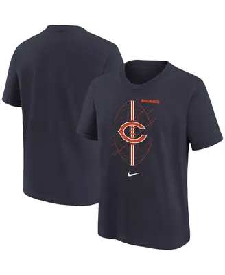 Big Boys Nike Navy Chicago Bears Icon T-shirt