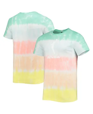 Men's The Wild Collective Mint, Coral Wnba Logowoman Pride Tie-Dye T-shirt