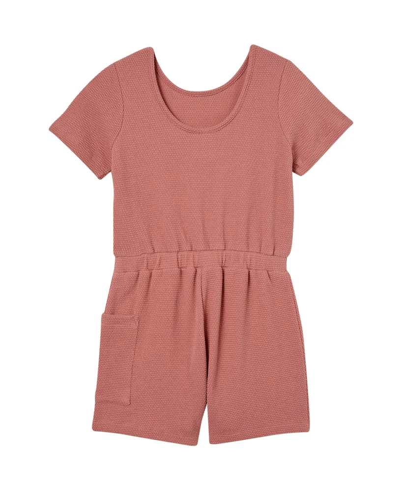 Cotton On Little Girls Loren Short Sleeve Playsuit