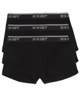 2(x)ist Men's Cotton Stretch 3 Pack No-Show Trunk