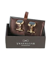 Trafalgar Black Lacquer Cushion Cufflinks