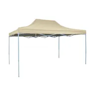 vidaXL Foldable Tent Pop-Up 9.8'x14.8' Cream White