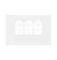 Party Tent Sidewall 2 pcs with Window Pe White