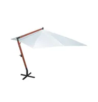 vidaXL Parasol 118.1"x157.5" White