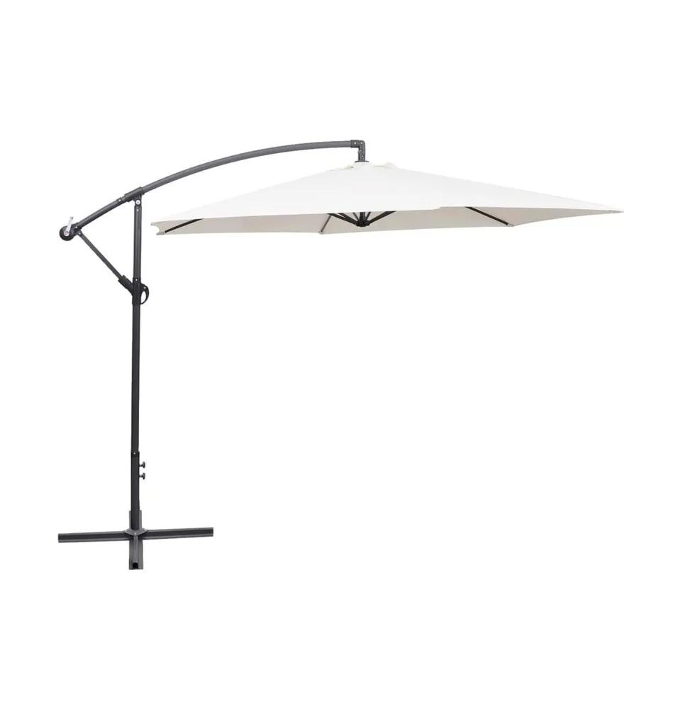 vidaXL Cantilever Umbrella 118.1" Sand White