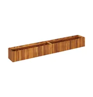 vidaXL Garden Raised Bed 78.7"x11.8"x9.8" Solid Acacia Wood