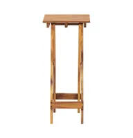 vidaXL Plant Stand 11.8"x11.8"x26.4" Solid Acacia Wood