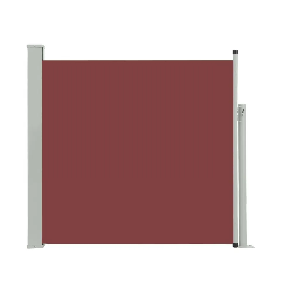 vidaXL Patio Retractable Side Awning 66.9"x118.1" Brown