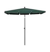 vidaXL Garden Parasol with Pole 82.7"x55.1" Green