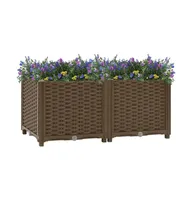 vidaXL Raised Bed 31.5"x15.7"x15" Polypropylene