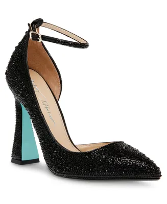 Betsey Johnson Women's Ramsy Ankle Strap Evening Pumps