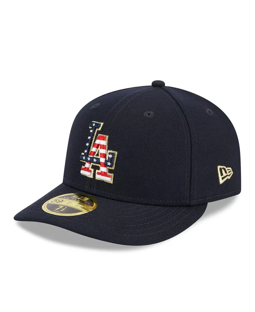 Men's New Era Navy Los Angeles Dodgers 2023 Fourth of July Low Profile 59FIFTY Fitted Hat