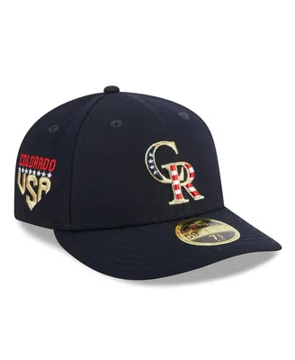 Men's New Era Navy Colorado Rockies 2023 Fourth of July Low Profile 59FIFTY Fitted Hat