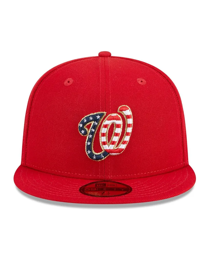 Men's New Era Red Washington Nationals 2023 Fourth of July 59FIFTY Fitted Hat