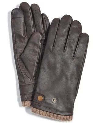 Club Room Men's Quilted Cashmere Gloves, Created for Macy's