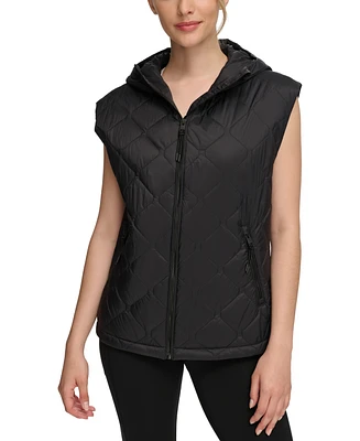 Calvin Klein Performance Women's Quilted Oversized Hooded Vest