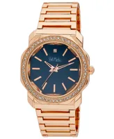 Bob Mackie Unisex Quartz Rose Gold-Tone Alloy Watch 40mm