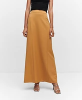 Mango Women's Long Flared Skirt