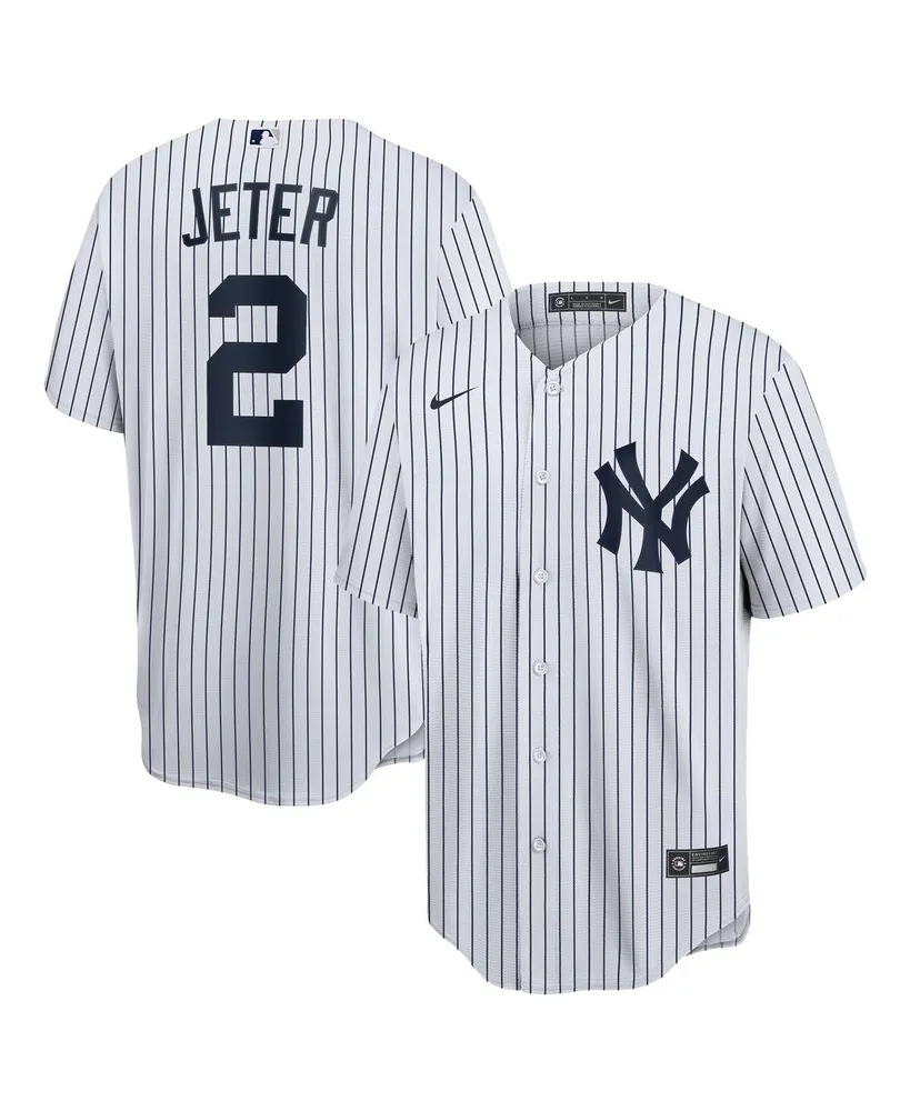 Nike Men's New York Yankees 2020 Hall of Fame Induction Home Replica Player Name Jersey - Derek Jeter - White