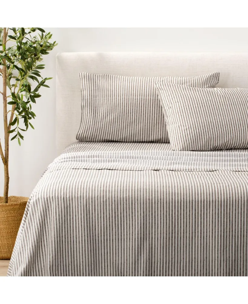 Nate Home by Nate Berkus Striped Percale Sheet Set - King, 4 Piece Set