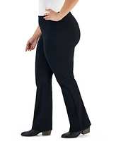 Style & Co Plus High-Rise Bootcut Ponte Pants, Created for Macy's