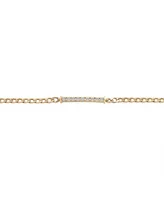 Audrey by Aurate Diamond Bar Curb Link Bracelet (1/6 ct. t.w.) in Gold Vermeil, Created for Macy's