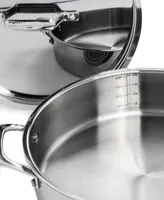 BergHOFF Professional 18/10 Stainless Steel Tri-Ply 4.6 Quart Saute Pan with Lid