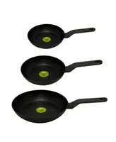 BergHOFF Leo Stone Cast Aluminum 3 Piece Non-Stick Fry Pan Set