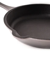 BergHOFF Neo 4pc Cast Iron Cookware Set, Grill Pan, Fry Pan & Oval Dutch Oven