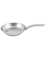 BergHOFF Belly Shape 3pc 18/10 Stainless Steel Fry Pan & Skillet Cookware Set with Glass Lid