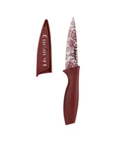 Cuisinart Stainless Steel 10 Piece Printed Cutlery Burgundy Lace Set