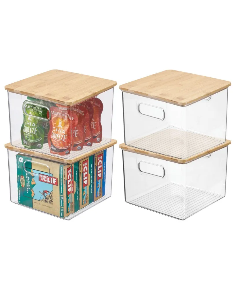 MDesign Plastic Stackable Kitchen Organizer Storage Bin