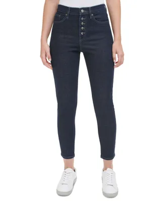Calvin Klein Jeans Women's Exposed Button-Fly High-Rise Skinny Jeans