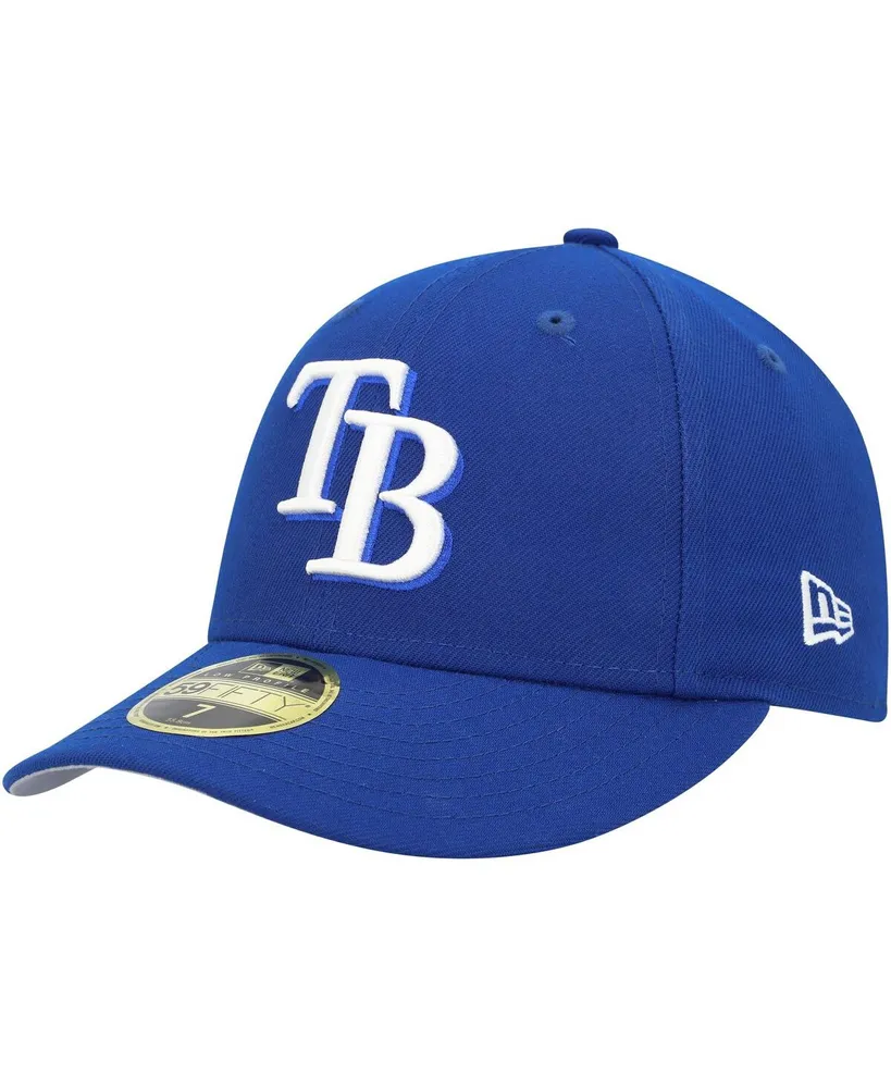 Men's New Era Royal Tampa Bay Rays White Logo Low Profile 59FIFTY Fitted Hat